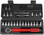 CHYSP 25PCS 2-24NM Adjustable Torque Wrench Bicycle Repair Tools Kit Bike Repair Spanner Hand Tool Set