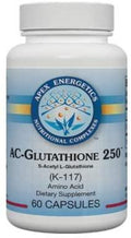 Apex Energetics AC-Glutathione 250 60ct (K-117) Supports antioxidant processes, 250 mg per Capsule of S-Acetyl L-glutathione for Greater Stability, bioavailability, and Digestive Comfort (250 mg)
