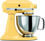 KitchenAid KSM150PSMY Artisan Series 5-Qt. Stand Mixer with Pouring Shield - Majestic Yellow