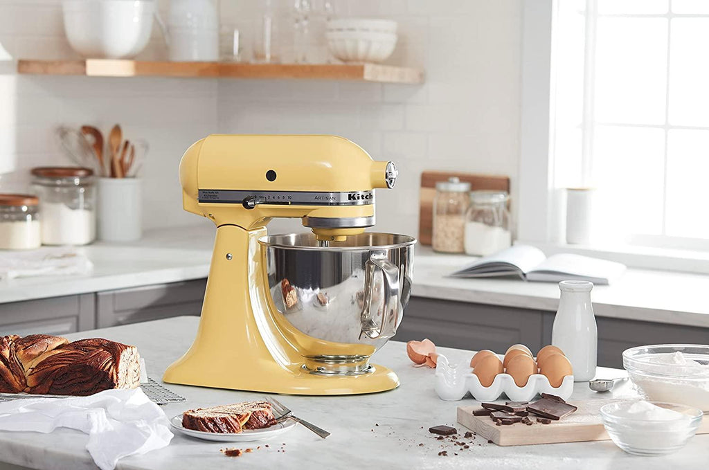KitchenAid KSM150PSMY Artisan Series 5-Qt. Stand Mixer with Pouring Shield - Majestic Yellow