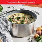 ZWILLING Spirit 3-ply 10-pc Stainless Steel Ceramic Nonstick Pots and Pans Set, Dutch Oven, Fry Pan