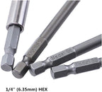XFXCH 12PCS 1/4 Hexagon 50 75 100mm S2 Alloy Screwdriver Bit Magnetic Set PH Electric Screwdriver Bit Socket Tool Set Screwdriver set (Color : 18)