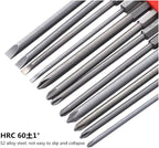 XFXCH 12PCS 1/4 Hexagon 50 75 100mm S2 Alloy Screwdriver Bit Magnetic Set PH Electric Screwdriver Bit Socket Tool Set Screwdriver set (Color : 17)