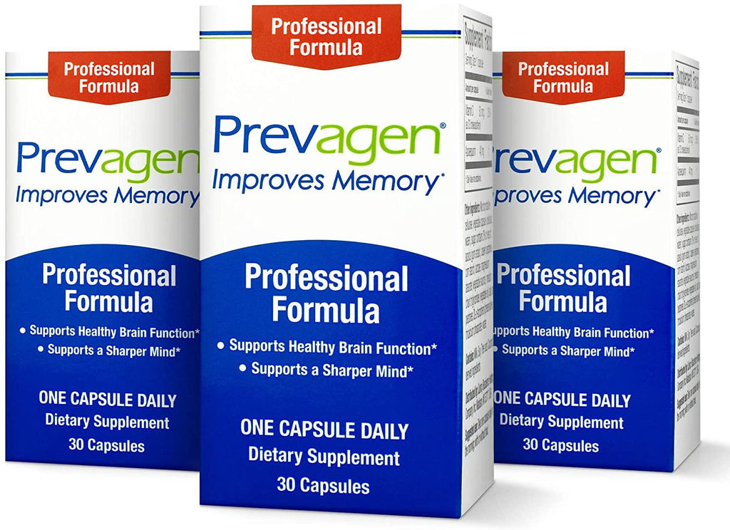 Prevagen Improves Memory - Professional Strength 40mg, 30 Capsules |3 Pack| with Apoaequorin & Vitamin D | Brain Supplement for Better Brain Health, Supports Healthy Brain Function