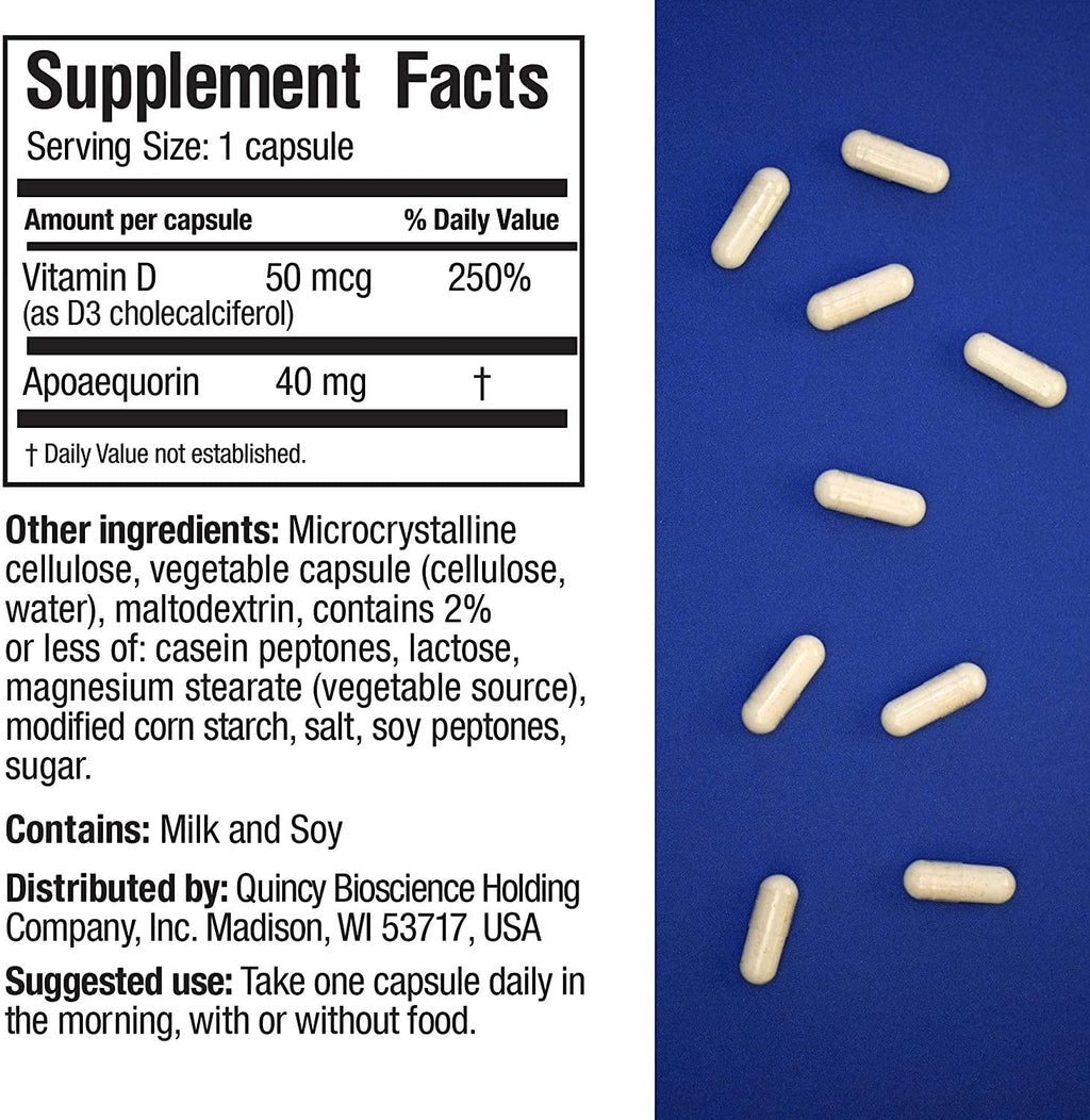 Prevagen Improves Memory - Professional Strength 40mg, 30 Capsules |3 Pack| with Apoaequorin & Vitamin D | Brain Supplement for Better Brain Health, Supports Healthy Brain Function