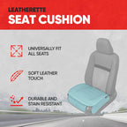 Motor Trend Seat Covers for Cars Trucks SUV, Faux Leather 2-Pack Mint Padded Car Seat Covers with Storage Pockets, Premium Interior Car Seat Cover