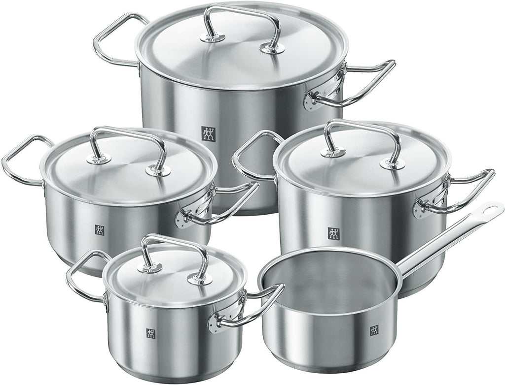 HENCKELS Zwilling J.A Cookware Set 9 Pieces Twin Classic Steel