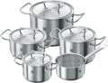 HENCKELS Zwilling J.A Cookware Set 9 Pieces Twin Classic Steel
