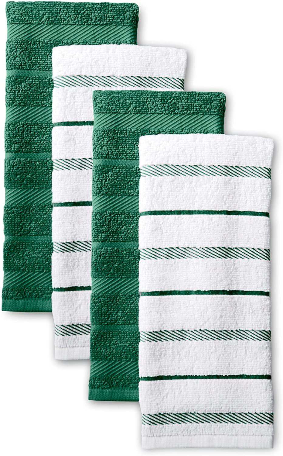 KitchenAid Albany Kitchen Towel Set, Set of 4, Pebbled Palm