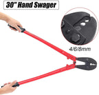 GUONING-L Tools 30" for 4/6/8/mm Hand Swager Swaging Crimping Tool Pliers Eye Pliers Tools Wire Stripping