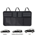 Car Trunk Organizer, Adjustable Backseat StoraBag Net High Capacity Multi-use Oxford Automobile Seat Back Organizers Universal Gifts