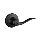 Tustin Matte Black Privacy Bed/Bath Door Lever with Microban Antimicrobial Technology