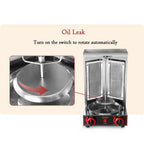 Steel LPG Shawarma Grill Doner Kebab Machine 110V Automatic Rotation
