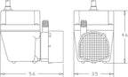 Little Giant 502103 300 GPH 115-Volt Manual Oil Filled Submersible Aluminum Direct Drive Submersible Pump, Blue, 2E-N