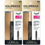 L'Oreal Paris Voluminous Original Waterproof Mascara, Black, 2 count