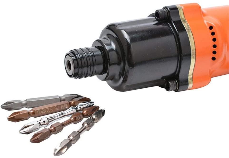 LIANGANAN Screwdriver High Strength Straight Wind Batch, High Torque Wind Batch Fast Pneumatic Screwdriver Industrial Grade Hand Tool Multifunction and Ergonomic Tools
