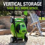 Greenworks 40V 19" Brushless (2-In-1) Lawn Mower, 4Ah USB (Power Bank) Battery and Charger Included MO40L414