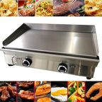 Table Top Griddle Portable Flat Top Grill Outdoor CooBBQ Gas Cooktop New