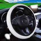 Three-dimensional Mesh Breathable Sweat-absorbing Comfortable Non-slip Car Steering Wheel Cover, Without Inner Ring Suitable For 14.57-14.96inch Auto Parts