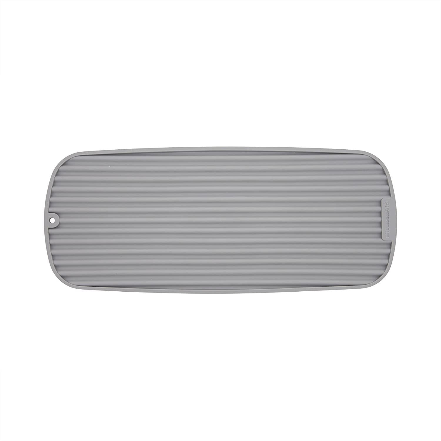 KitchenAid Versatile Drying Mat, 16.89x7.2x0.22 Inch, Gray