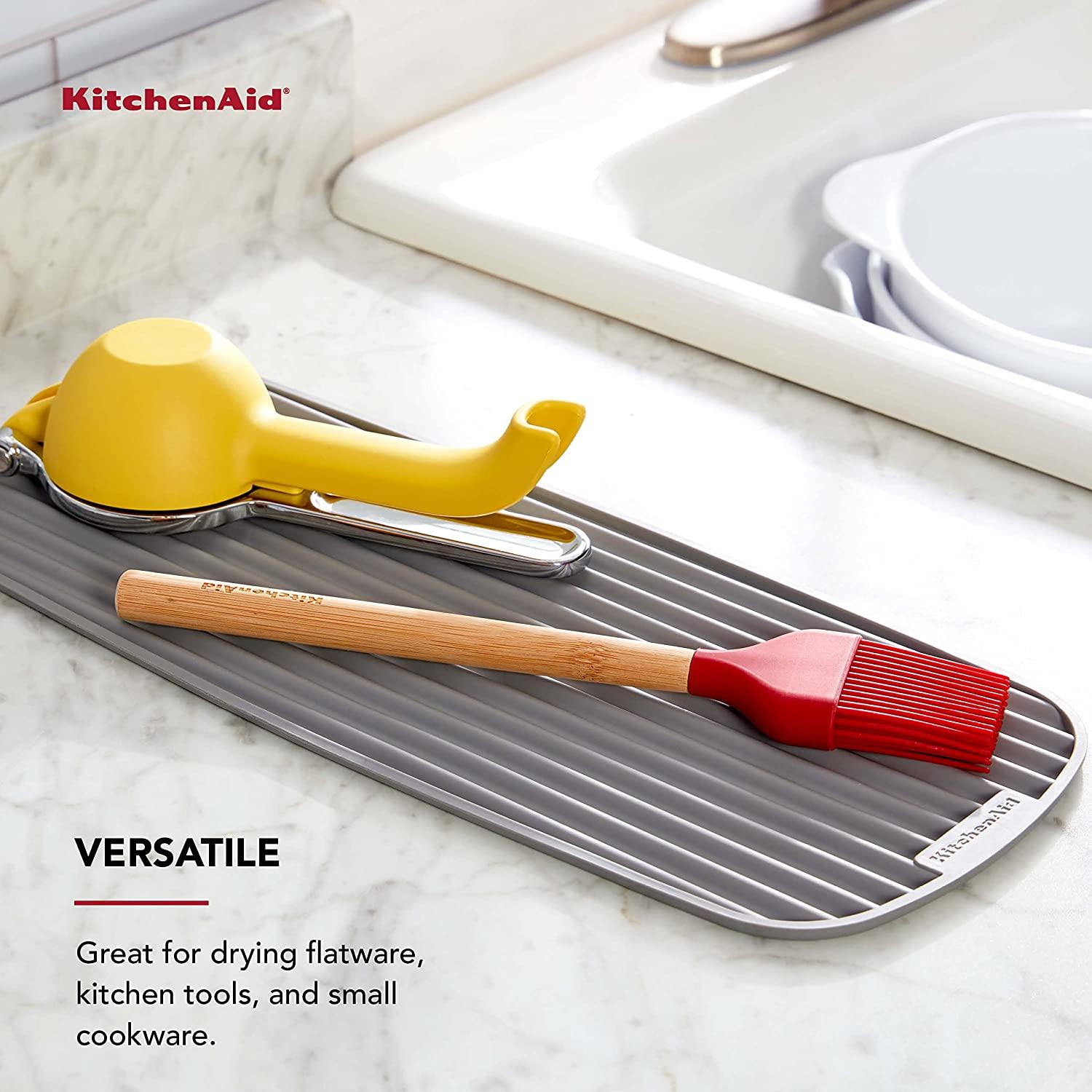 KitchenAid Versatile Drying Mat, 16.89x7.2x0.22 Inch, Gray