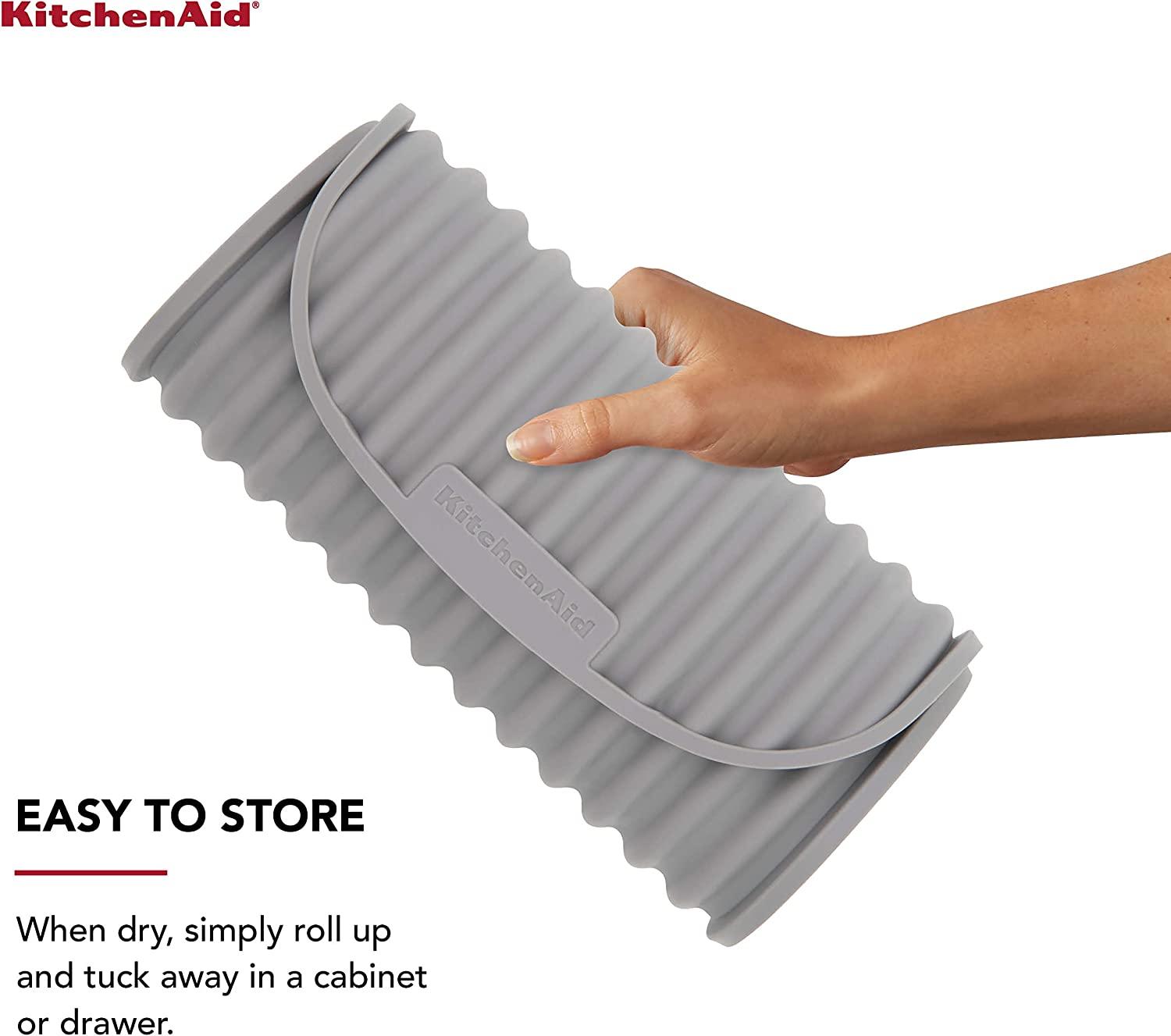 KitchenAid Versatile Drying Mat, 16.89x7.2x0.22 Inch, Gray