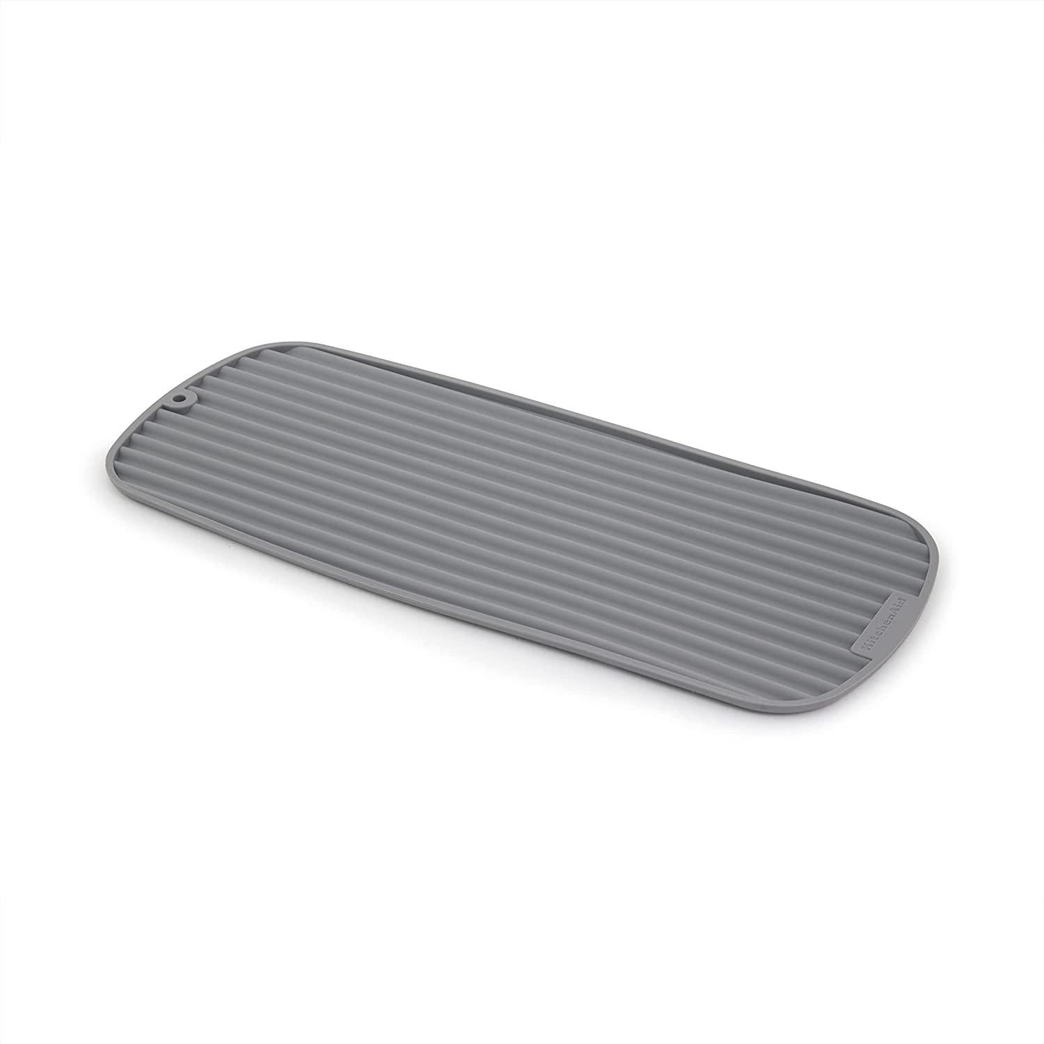 KitchenAid Versatile Drying Mat, 16.89x7.2x0.22 Inch, Gray