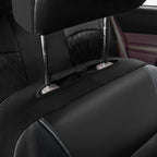 Upgrade Your Car Interior With 9Pcs/Set Quilted Leather Thread Pressing Seat Covers - Airbag Compatible &amp; Breathable!