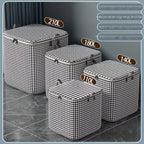 180-liter Houndstooth Bag Clothes LarCapacity Household Quilt Bag Moving Bag PacMoisture-proof Bag For PacClothes