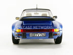 Norev 187663 1987 Porsche 911 Turbo Targa 3.3 Blue Metallic 1-18 Diecast Model Car