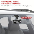 Dash Cam For Cars,Front And Inside,1080P Dual Camera With IR Night Vision,Loop Recording,Car DVR Blackbox With 2 Inch IPS Screen