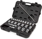 TEKTON 3/4 Inch Drive 12-Point Socket &amp; Ratchet Set, 25-Piece (3/4-2 in.) | SKT35105