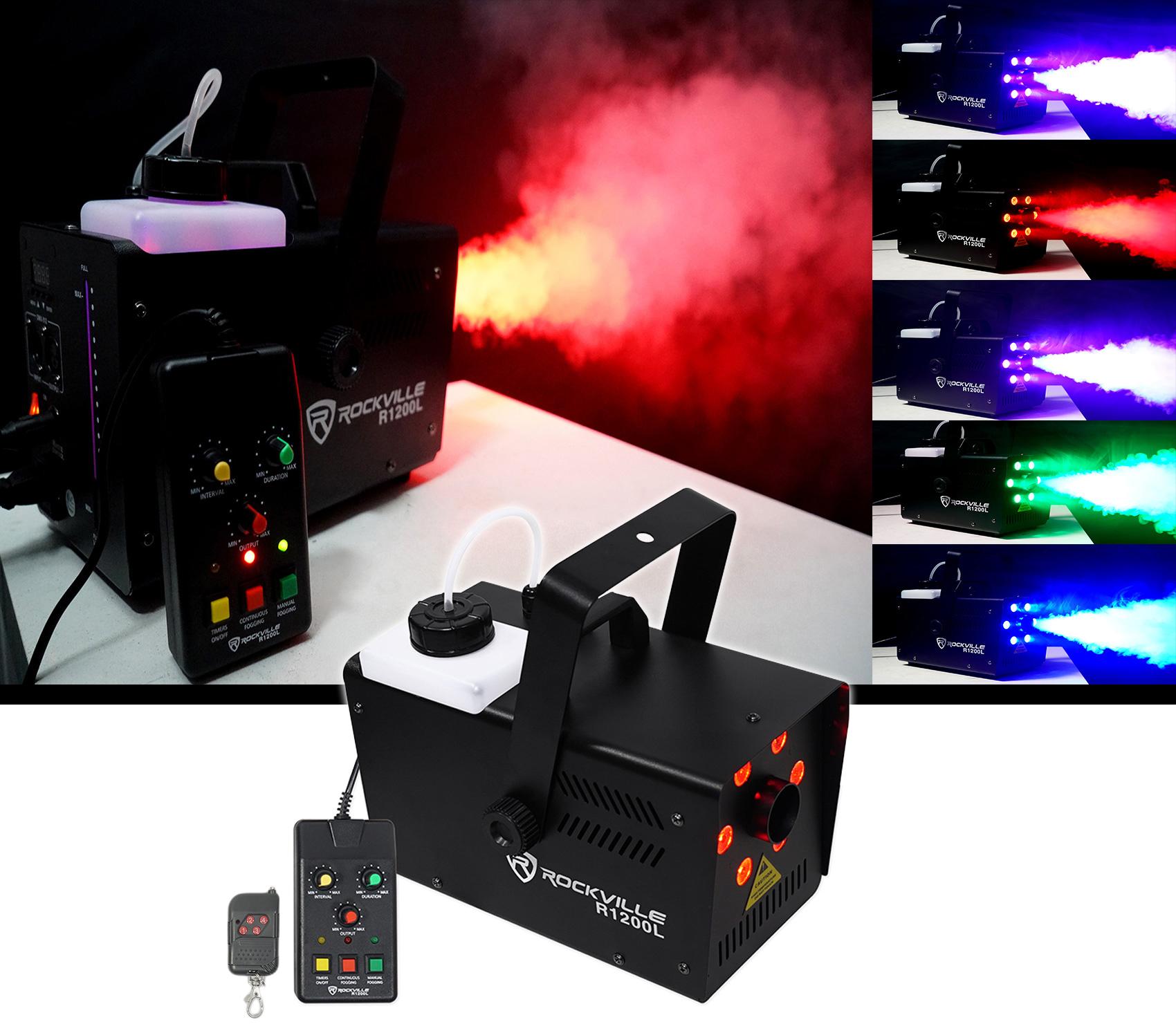 Chauvet Freedom Q1N 4) Pin Spot Wireless DMX Rechargeable Wash Lights+LED Fogger