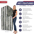Autoamerics 1-Piece Windshield Sun Shade Green Camo American Flag USA  - Foldable Car Front Window Sunshade for Most Sedans SUV Truck - Blocks Max UV Rays and Keeps Your Vehicle Cool - Small