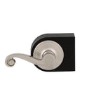 Lido Satin Nickel Left-Handed Dummy Door Lever with Microban Antimicrobial Technology
