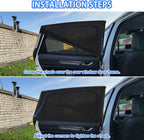 PEMOTech Car Window Shades for Baby, 2 Pack Breathable Mesh Side Car Window Sun Shade, UV Protection Car Window Covers, fit Large SUV, Pickup, Truck, Minivan (31.5"x47.2")