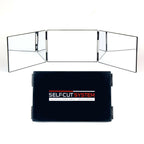 Self-cut System Travel Version Three Way Mirror for Self Hair Cutting With Hooks