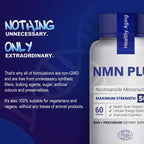 Maximum Strength NMN Capsules, 500mg, NAD+ Levels for Mental Performance & Anti Aging, 60 Capsules Nicotinamide Mononucleotide Supplement(600 Count(Pack of 10))