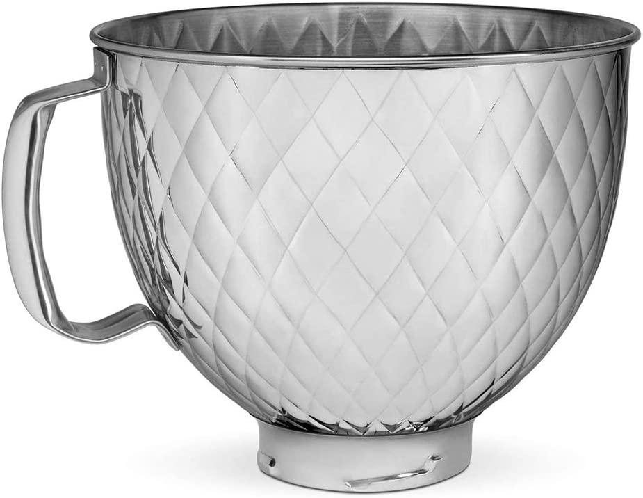 KitchenAid KSM5SSBQB 5QT SS Stand Mixer Bowl, 5 quart, Quilted Stainless Steel
