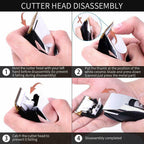 Machine Man Cut Hair Electric LCD Wireless 4 Combs 100.240V