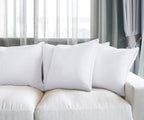 Utopia Bedding Throw Pillows (Set of 4, White), 18 x 18 Inches Pillows for Sofa, Bed and Couch Decorative Stuffer Pillows