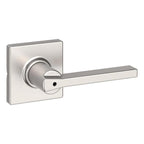 Casey Satin Nickel Bed/Bath Privacy Door Lever Featuring Microban
