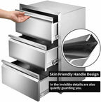 Outdoor Kitchen  Drawers Double Single Triple  Steel Multi-size