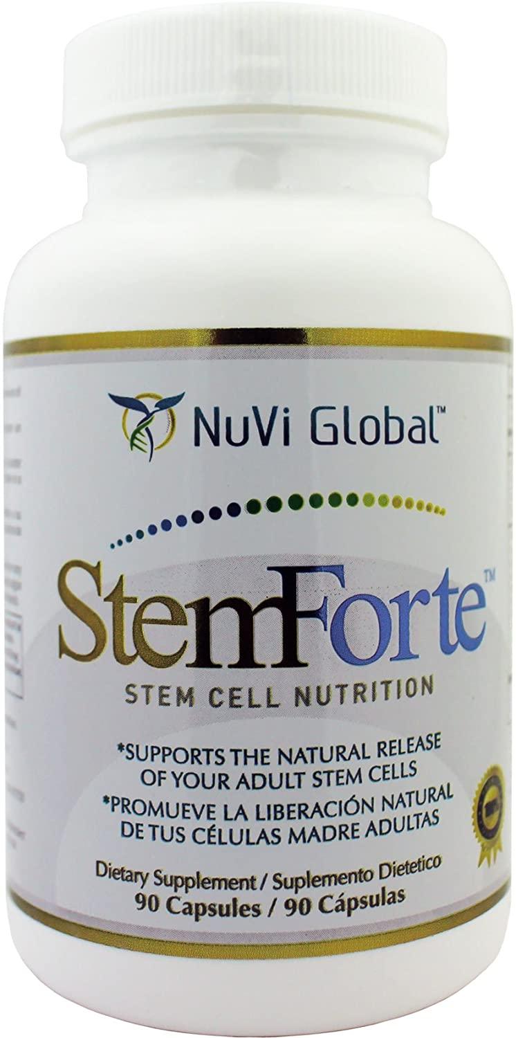 StemForte Plus Stem Cell Nutritional Supplements for Men, Women - Three Bottles - Advanced Stem Cell and Telomere Activity Support - Promotes Natural Release of Stem Cell, Increase Energy, Focus, Mood