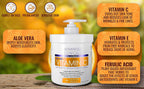 Advanced Clinicals Vitamin C Cream Face Lotion &amp; Body Lotion Moisturizer | Anti Aging Skin Care Firming &amp; Brightening Cream For Body, Face, Uneven Skin Tone, Wrinkles, &amp; Sun Damaged Dry Skin, 16 Oz