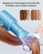 Wavytalk Professional Hair Dryer Blow Dryer with Diffuser and Concentrator for Curly Hair 1875W Ionic Salon Hair Dryer with Ceramic Technology Fasting Drying Light and Quiet