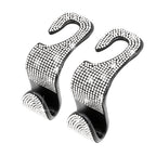 2pcs Artificial Diamond Car Hook, Car Hidden Car StoraHook Creative Car Seat Hook Hanger Car Accessories For Women