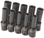 SK Hand Tools 33375 10-Piece 3/8-Inch Drive 6 Point Deep Swivel Metric High Visibility Impact Socket Set