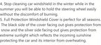 Foldable Car Windshield Cover - Protect Your Car From Snow, Sun, And Rain - Easy To Install And Remove
