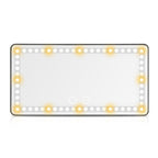 Rechargeable LED Car Makeup Mirror - Sun Visor Mirror With Fill Light For Beauty On-the-Go!